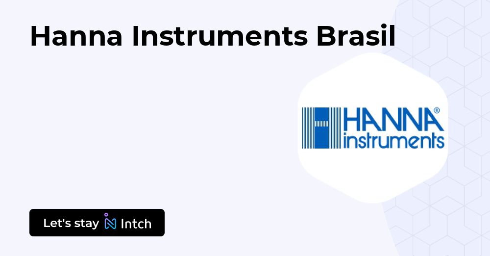 Hanna Instruments Brasil | Intch