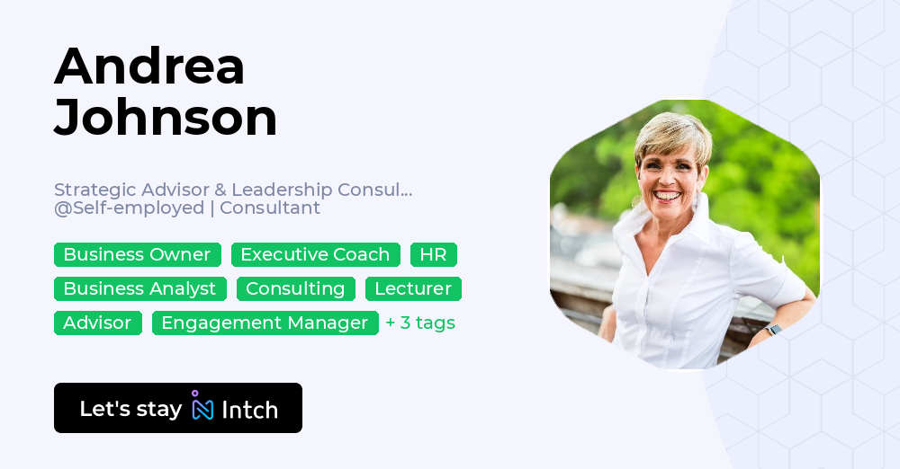 Andrea Johnson - Strategic Advisor & Leadership Consultant, Self ...
