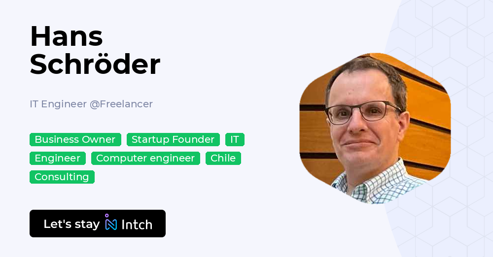Hans Schröder - IT Engineer, Freelancer | Intch