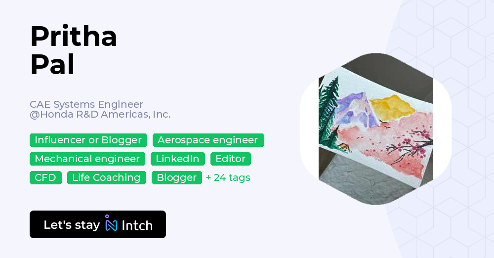 Pritha Pal - CAE Systems Engineer, Honda R&D Americas, Inc. | Intch