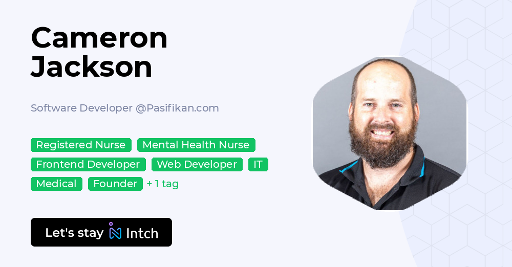 Cameron Jackson - Software Developer, Pasifikan.com | Intch