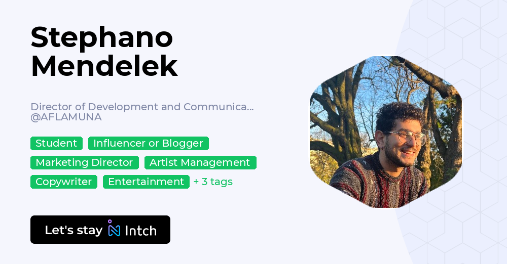 Stephano Mendelek - Director of Development and Communications ...