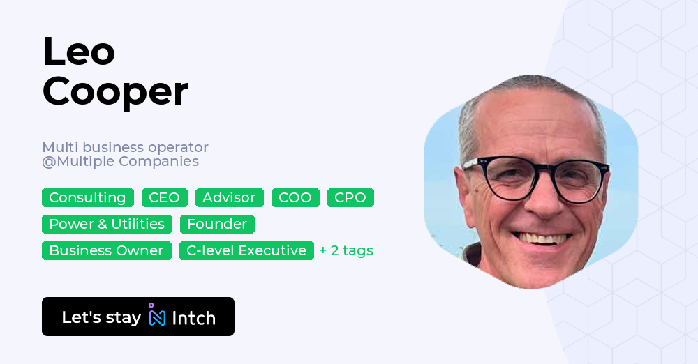 Leo Cooper - Multi business operator, Multiple Companies | Intch