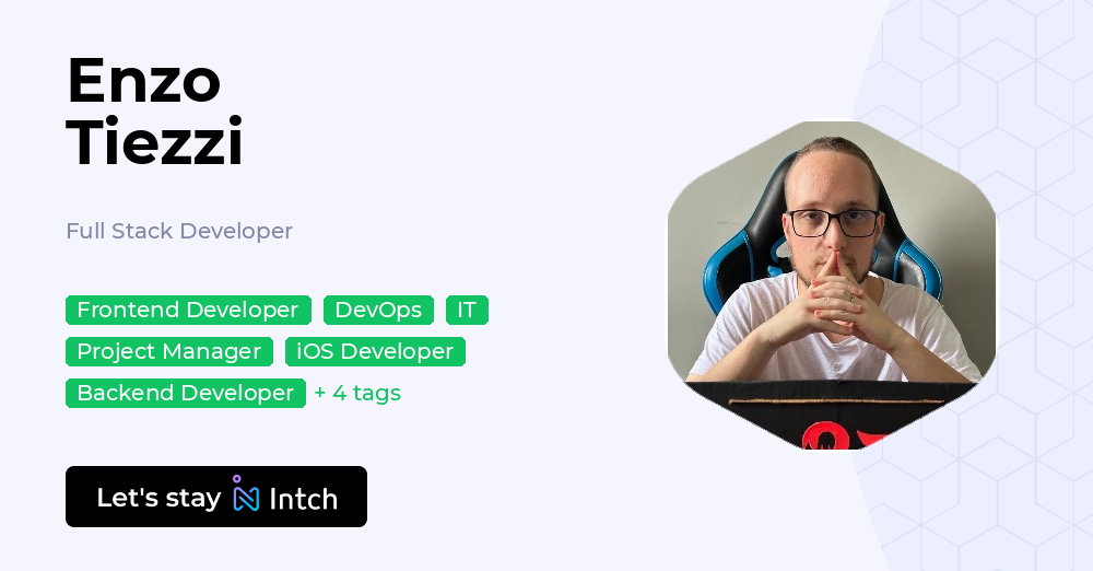 Enzo Tiezzi - Full Stack Developer, | Intch