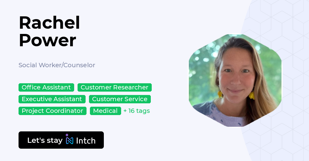 Rachel Power - Social Worker/Counselor, | Intch