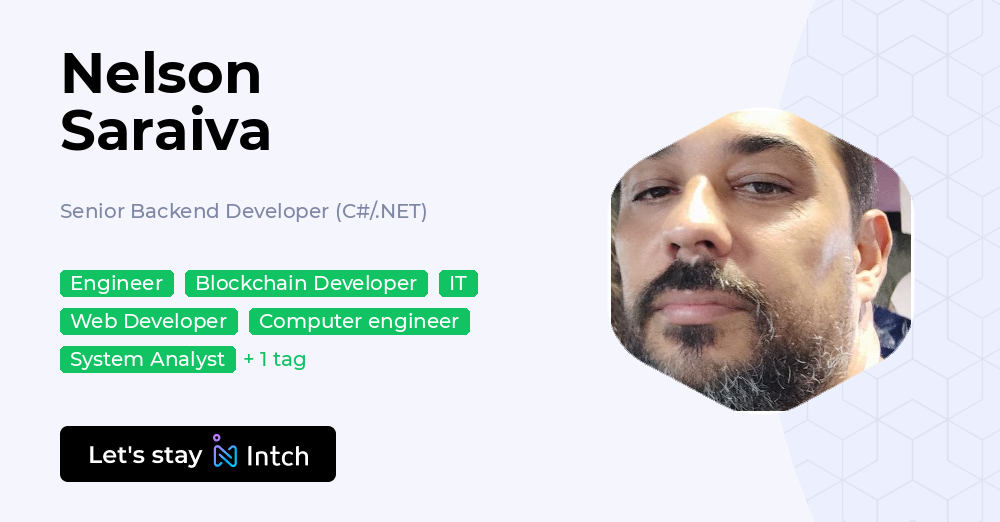 Nelson Saraiva - Senior Backend Developer (C#/.NET), | Intch