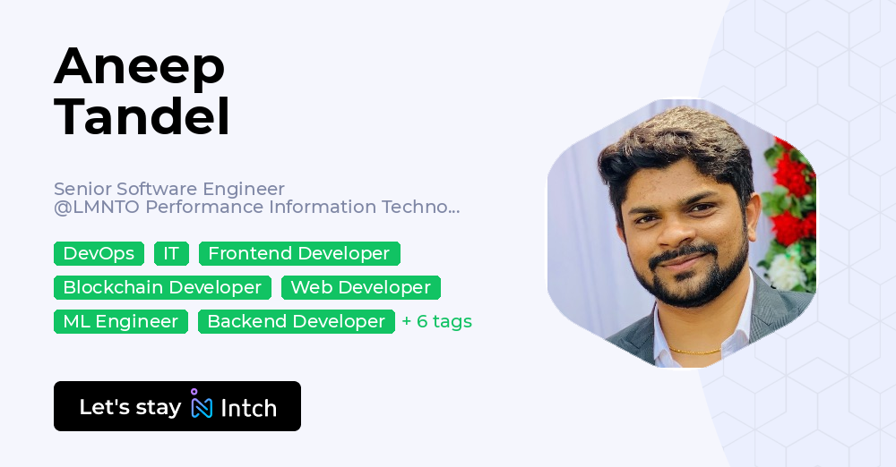 Aneep Tandel - Senior Software Engineer, LMNTO Performance Information ...