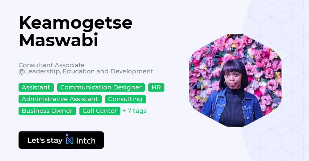 Keamogetse Maswabi - Consultant Associate, Leadership, Education and ...