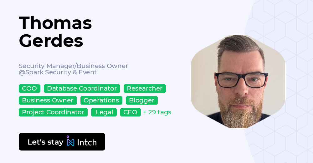 Thomas R Gerdes Thomas Gerdes - Security Manager/Business Owner, Spark Security & Event ...