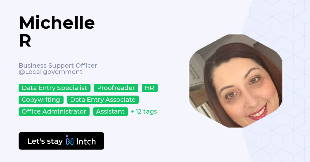 Michelle R Lux Michelle R - Business Support Officer, Local government | Intch