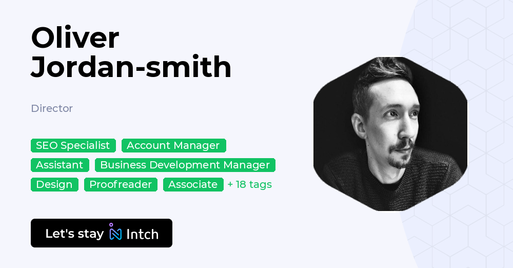 Oliver Jordan-smith - Director, | Intch