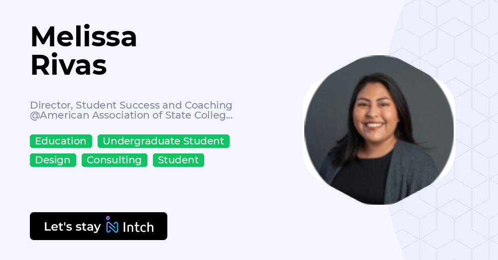 Ms Rivas Melissa Rivas - Director, Student Success and Coaching, American ...