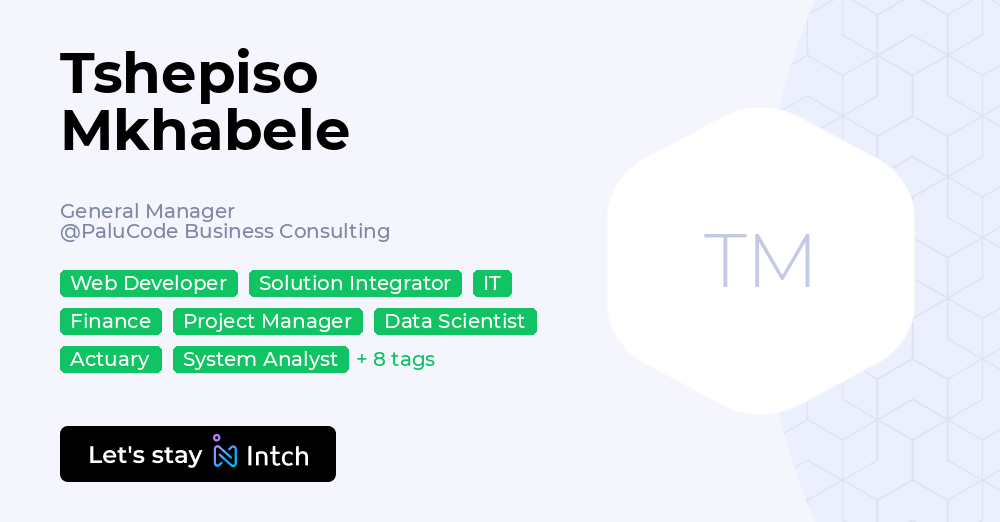 Tshepiso Mkhabele General Manager PaluCode Business Consulting Intch tshepiso-mkhabele-general-manager-palucode-business-consulting-intch