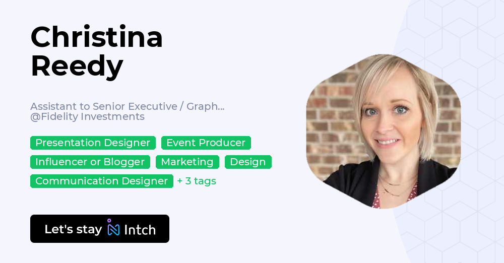 Christina Reedy - Assistant to Senior Executive / Graphic Artist ...