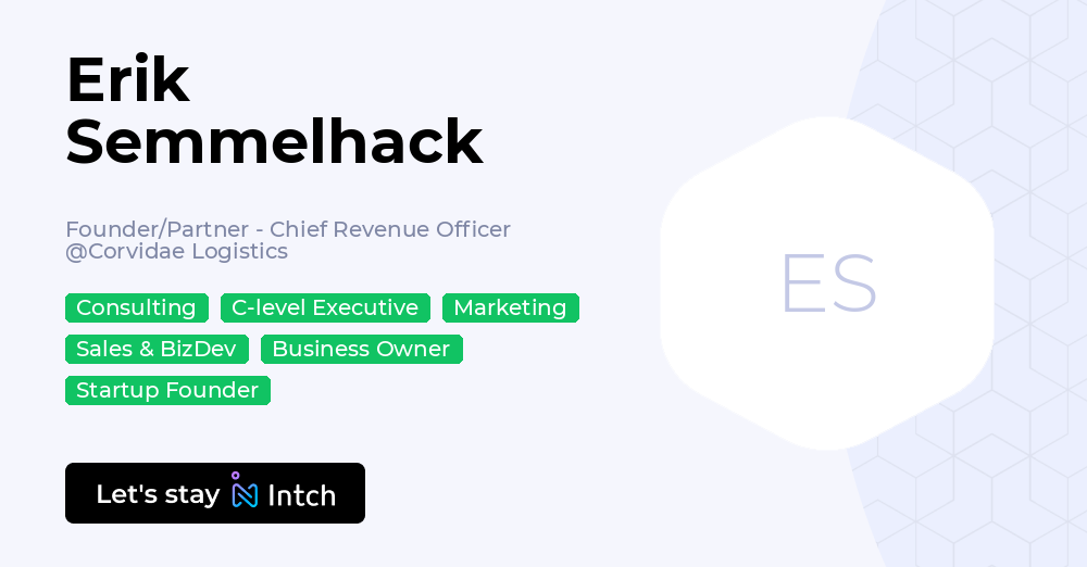 Erik Semmelhack - Founder/Partner - Chief Revenue Officer, Corvidae ...