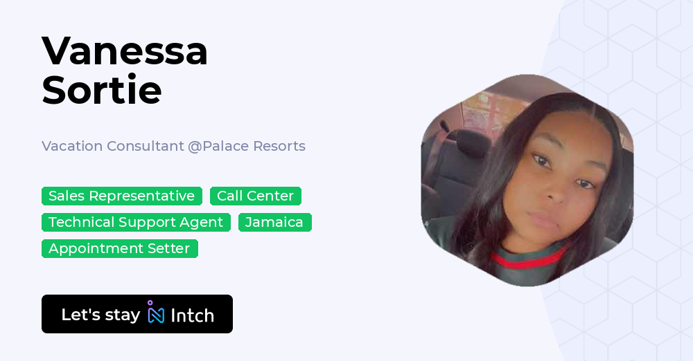 Productopia Vanessa Sortie - Vacation Consultant, Palace Resorts | Intch