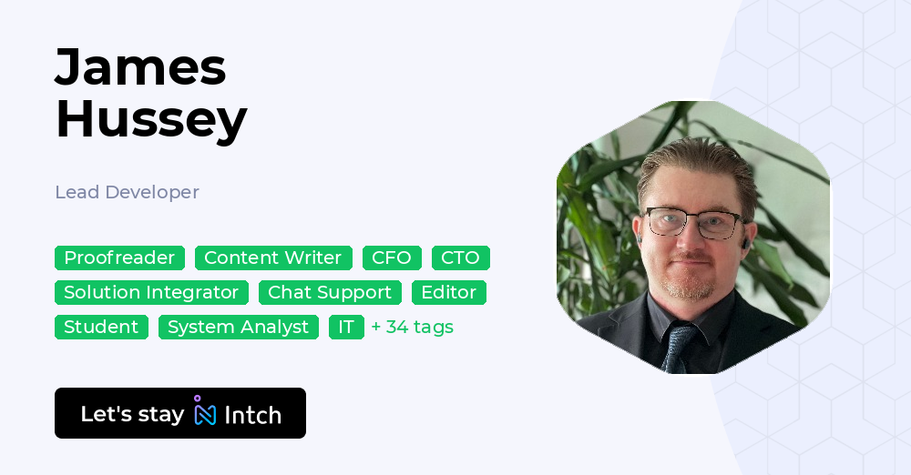 James Hussey - Lead Developer | Intch