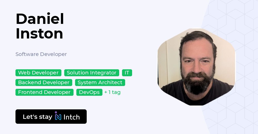 Daniel Inston - Software Developer, | Intch