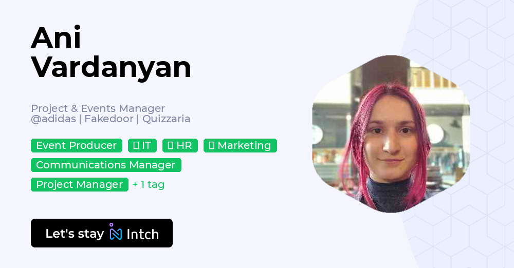 Ani Vardanyan - Project & Events Manager, adidas | Fakedoor | Quizzaria ...