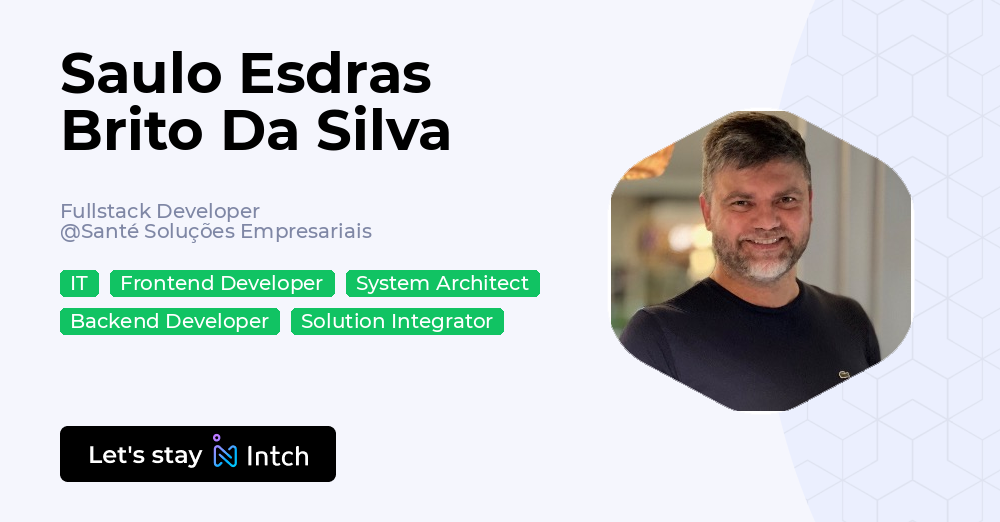 Saulo Esdras Brito Da Silva - Fullstack Developer, Santé Soluções ...