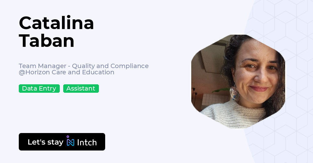 Catalina Taban - Team Manager - Quality and Compliance, Horizon Care ...