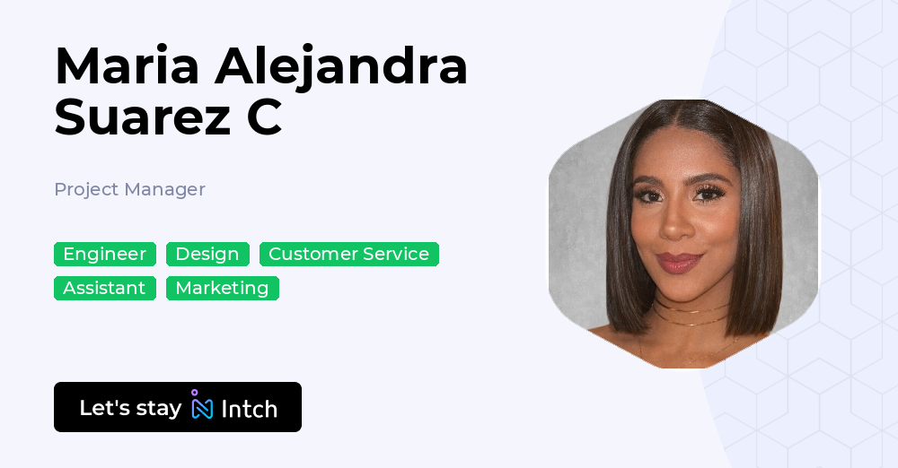 Maria Alejandra Suarez C - Project Manager, | Intch