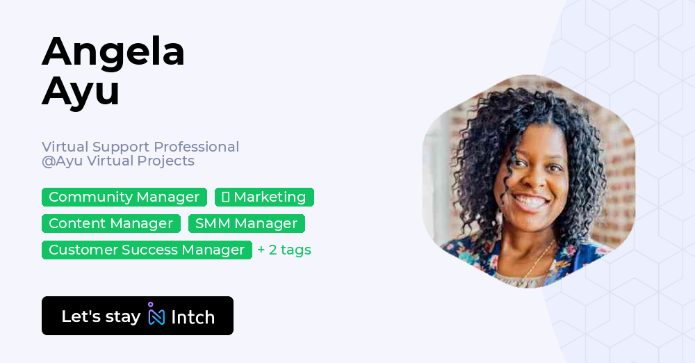 Angela Ayu - Virtual Support Professional, Ayu Virtual Projects | Intch