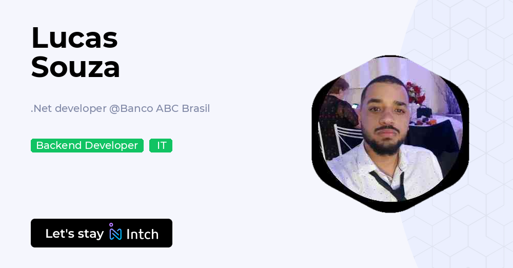 Lucas Souza - .Net developer, Banco ABC Brasil | Intch