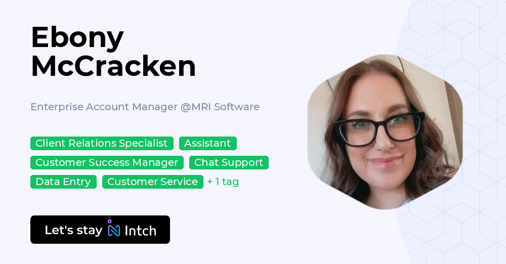 Ebony McCracken - Enterprise Account Manager, MRI Software | Intch