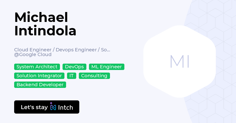 Michael Intindola - Cloud Engineer / Devops Engineer / Software ...
