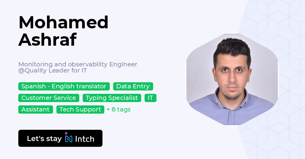 Mohamed Ashraf - Monitoring and observability Engineer, Quality Leader ...
