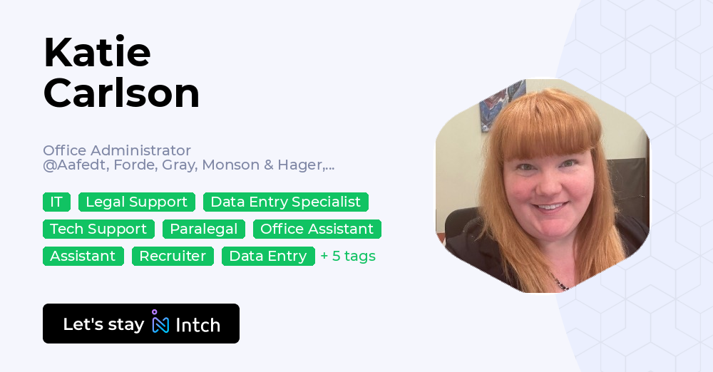 Katie Carlson - Office Administrator, Aafedt, Forde, Gray, Monson ...