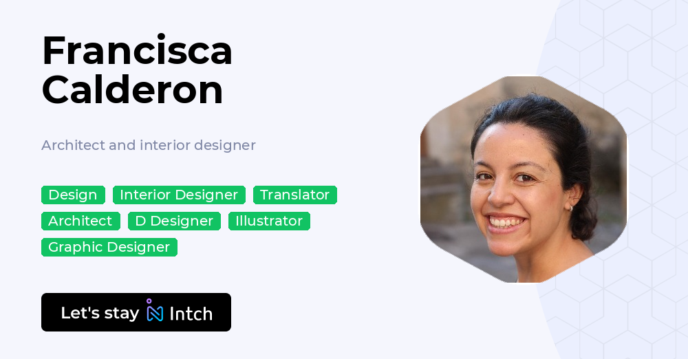 Francisca Calderon - Architect and interior designer, | Intch