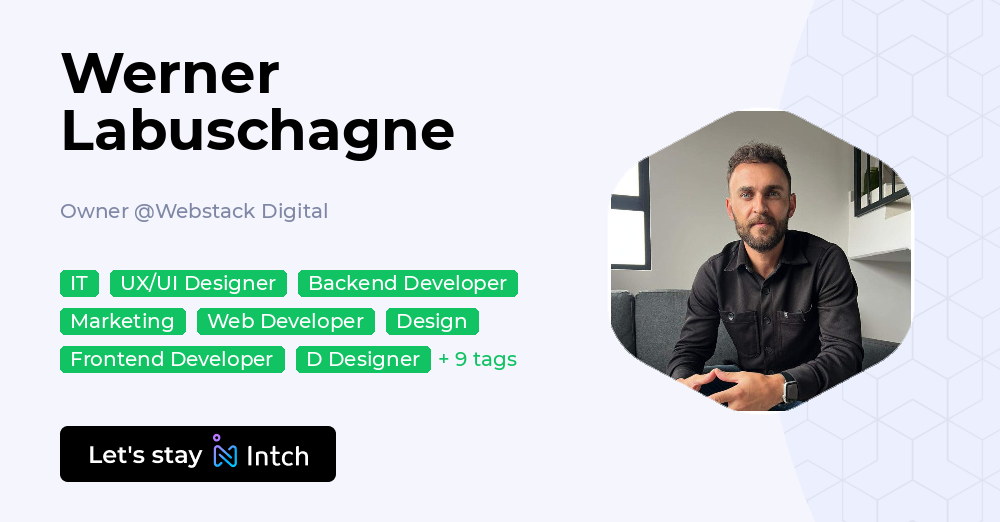 Werner Labuschagne - Owner, Webstack Digital | Intch