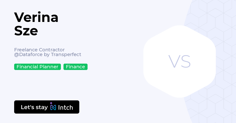 Verina Sze - Freelance Contractor, Dataforce by Transperfect | Intch