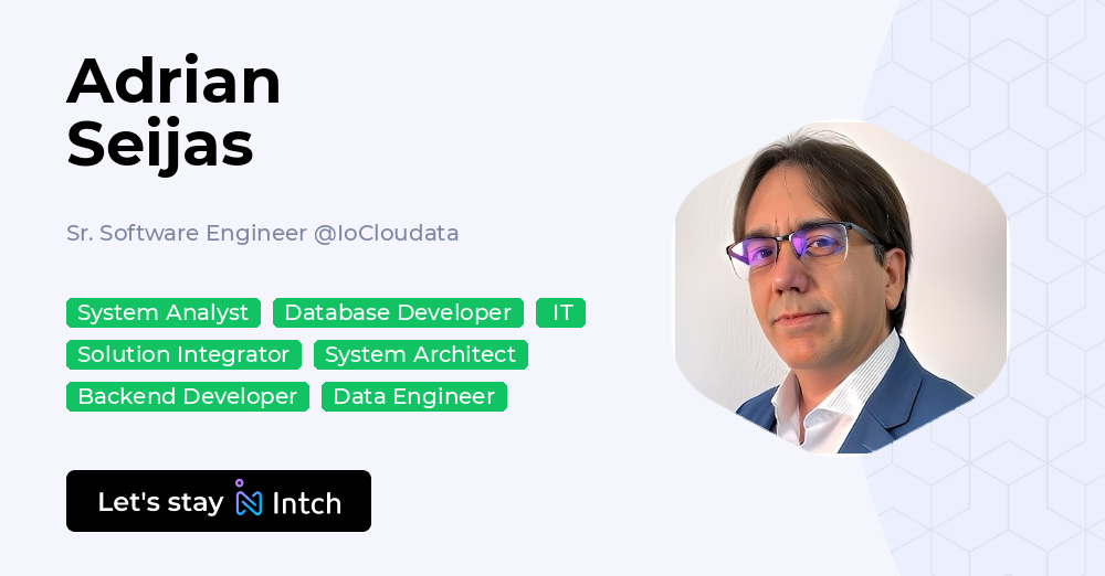 Adrian Seijas - Sr. Software Engineer, IoCloudata | Intch