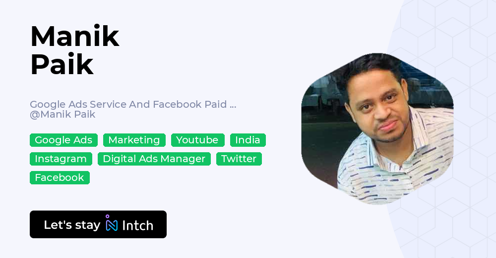 Manik Inservice Manik Paik - Google Ads Service And Facebook Paid Marketing, Manik Paik ...