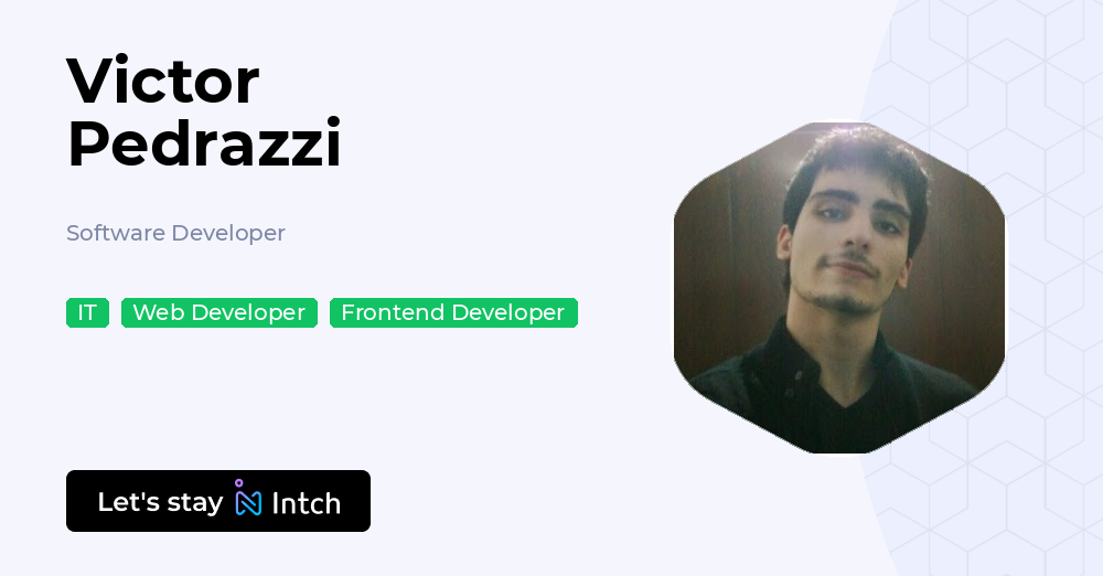 Victor Pedrazzi - Software Developer, | Intch