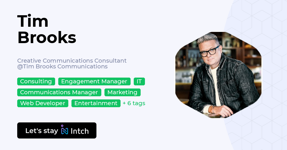 Tim Brooks - Creative Communications Consultant, Tim Brooks ...