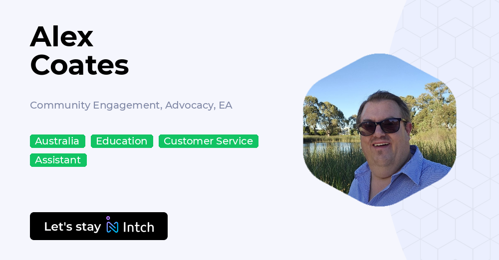 Alex Coates - Community Engagement, Advocacy, EA, | Intch