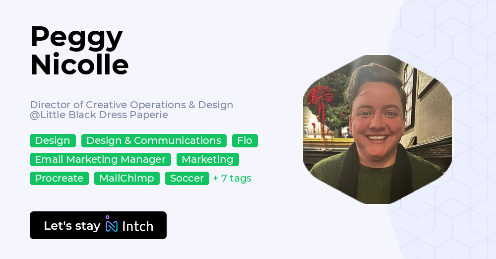 Peggy Nicolle - Director of Creative Operations & Design, Little Black Dress Paperie | Intch Peggy Nicolle - Director of Creative Operations & Design, Little Black Dress Paperie | Intch