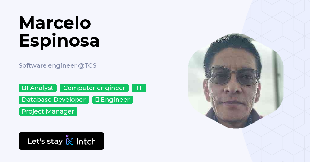 Marcelo Espinosa - Software engineer, TCS | Intch