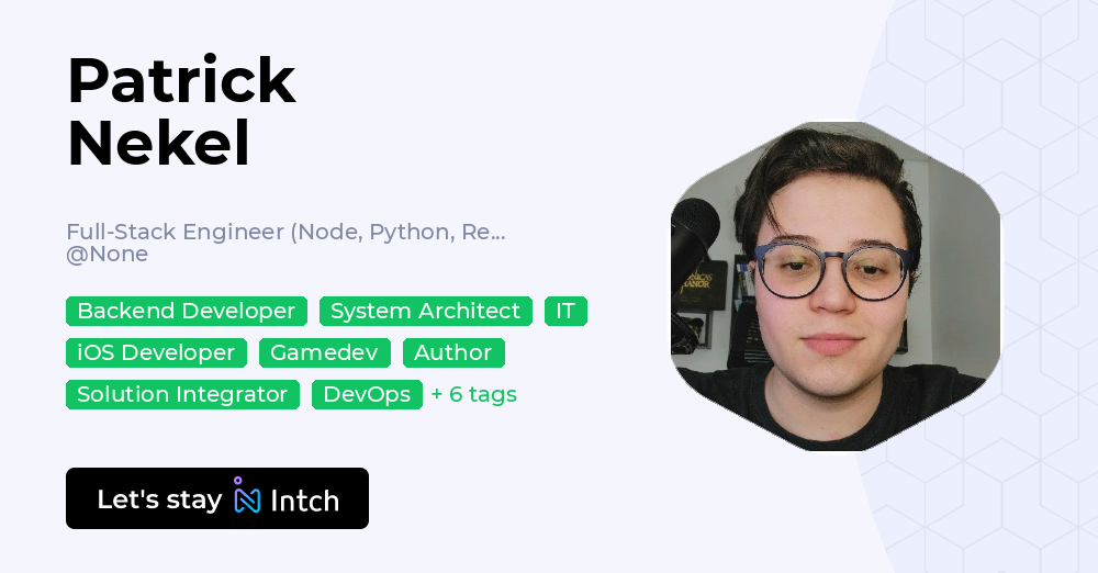 Patrick Nekel - Full-Stack Engineer (Node, Python, React, AWS, Rust ...
