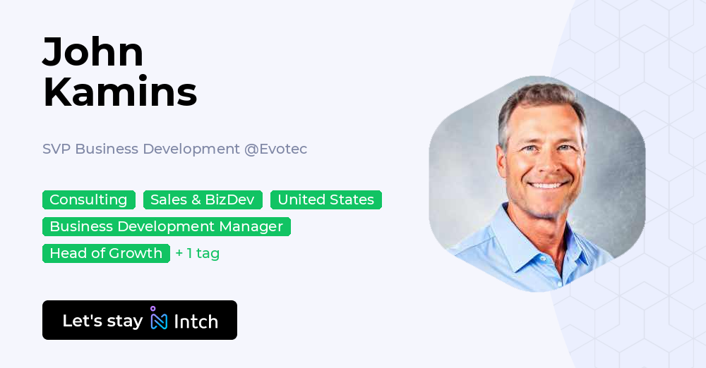 Svp Business Meaning John Kamins - SVP Business Development, Evotec | Intch