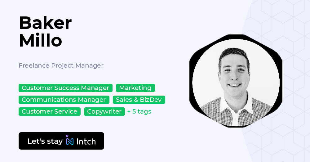 Accf Manager Baker Millo - Freelance Project Manager, | Intch