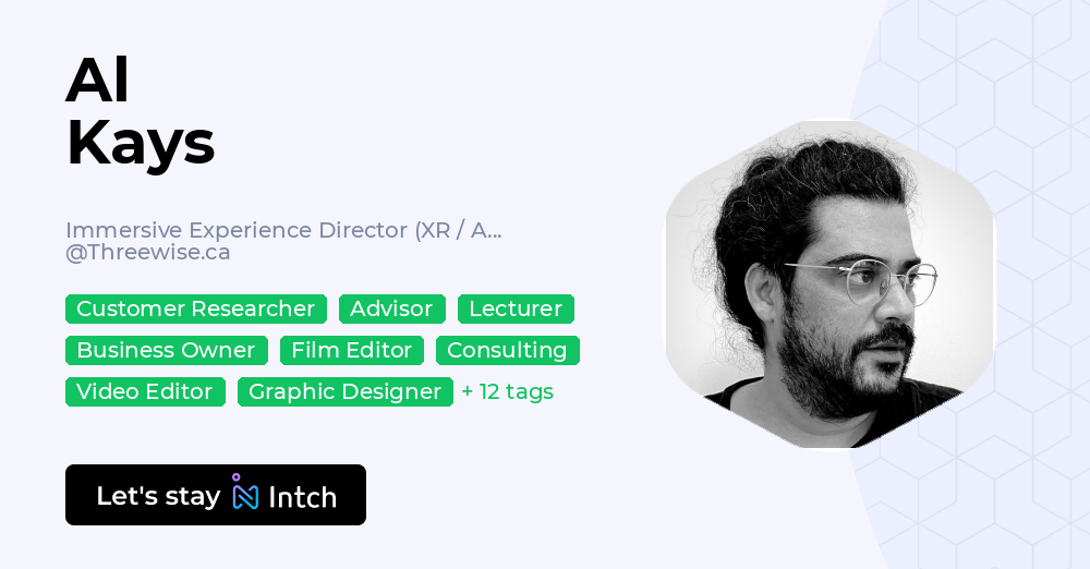 Al Kays - Immersive Experience Director (XR / AI) | Creative & Art ...