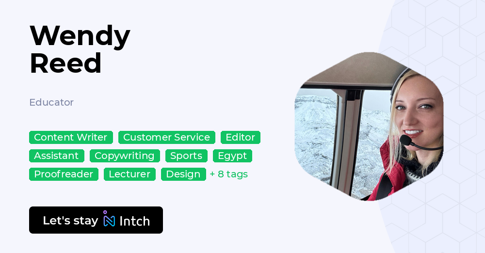 Wendy Reed - Educator, | Intch