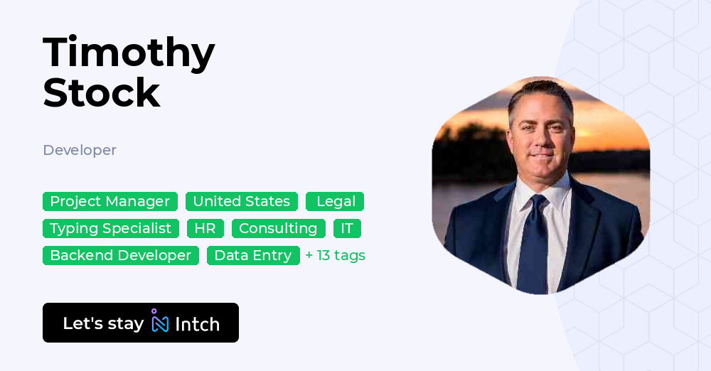 Timothy Infrasource Timothy Stock - Developer, | Intch