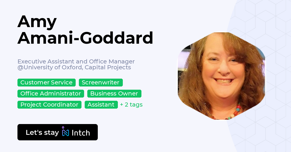 Amy Amani-Goddard - Executive Assistant and Office Manager, University ...