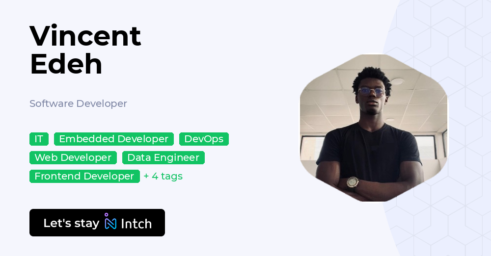 Vincent Edeh - Software Developer, | Intch